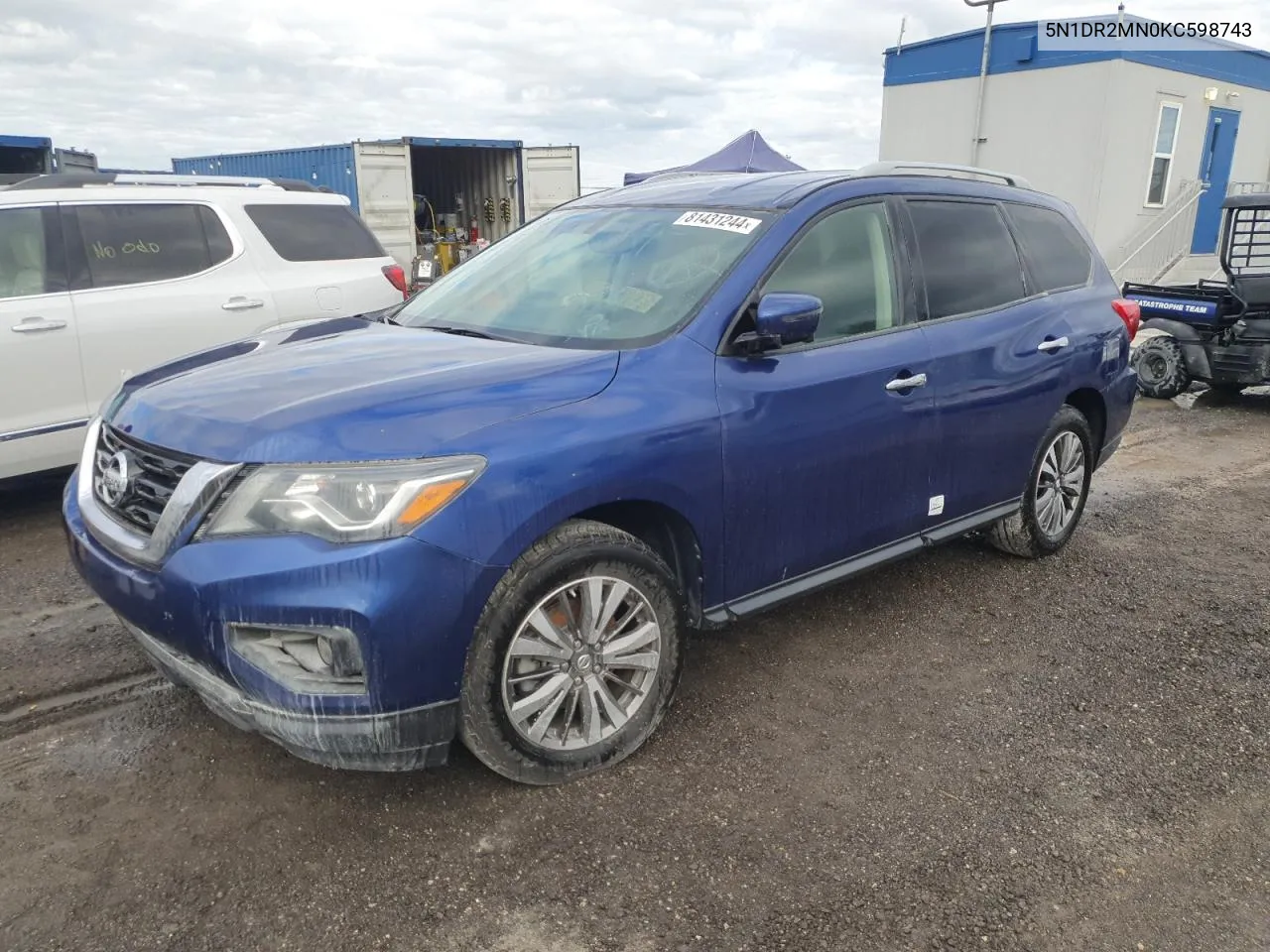 2019 Nissan Pathfinder S VIN: 5N1DR2MN0KC598743 Lot: 81431244