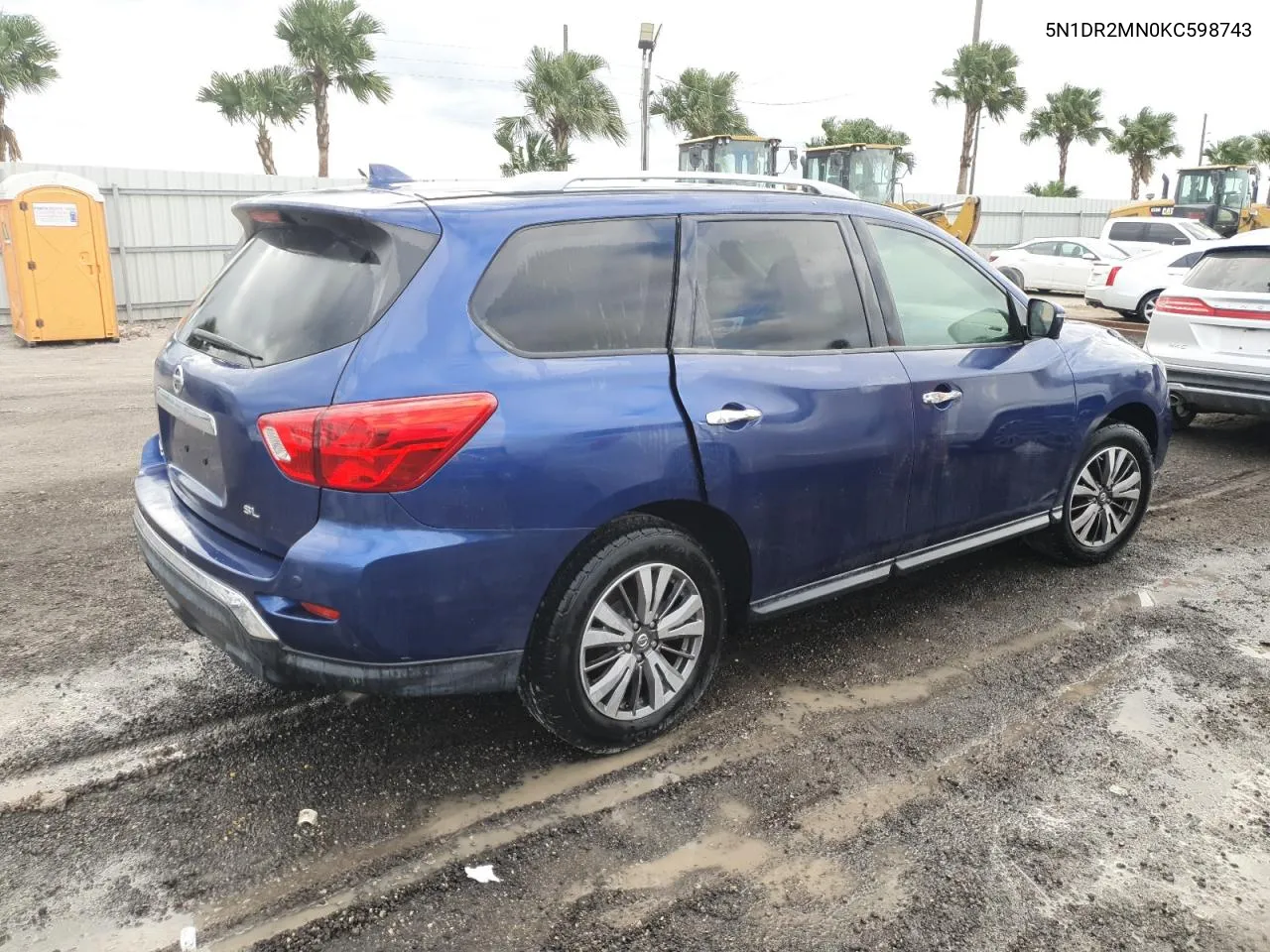 2019 Nissan Pathfinder S VIN: 5N1DR2MN0KC598743 Lot: 81431244