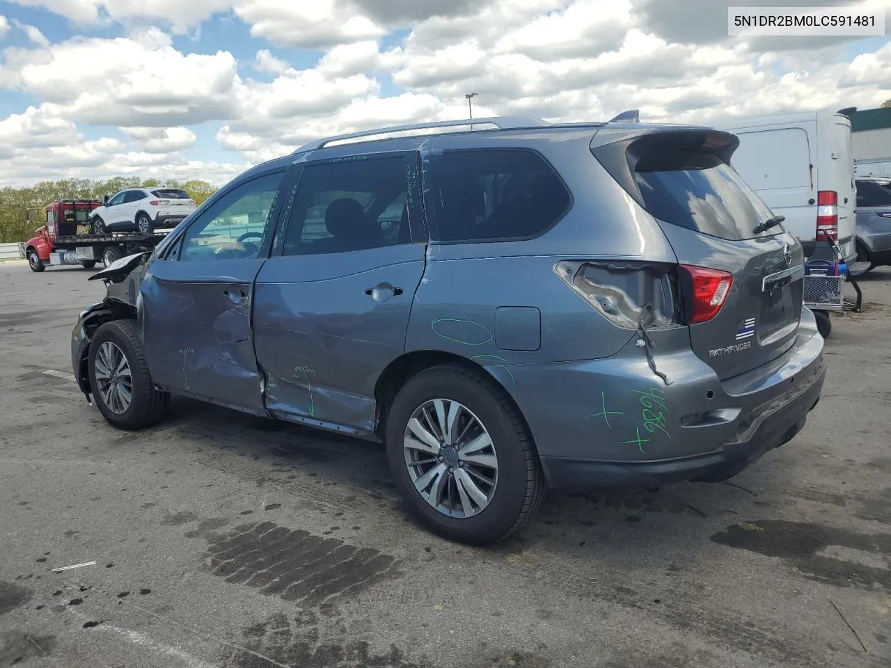 2020 Nissan Pathfinder Sv VIN: 5N1DR2BM0LC591481 Lot: 50263404