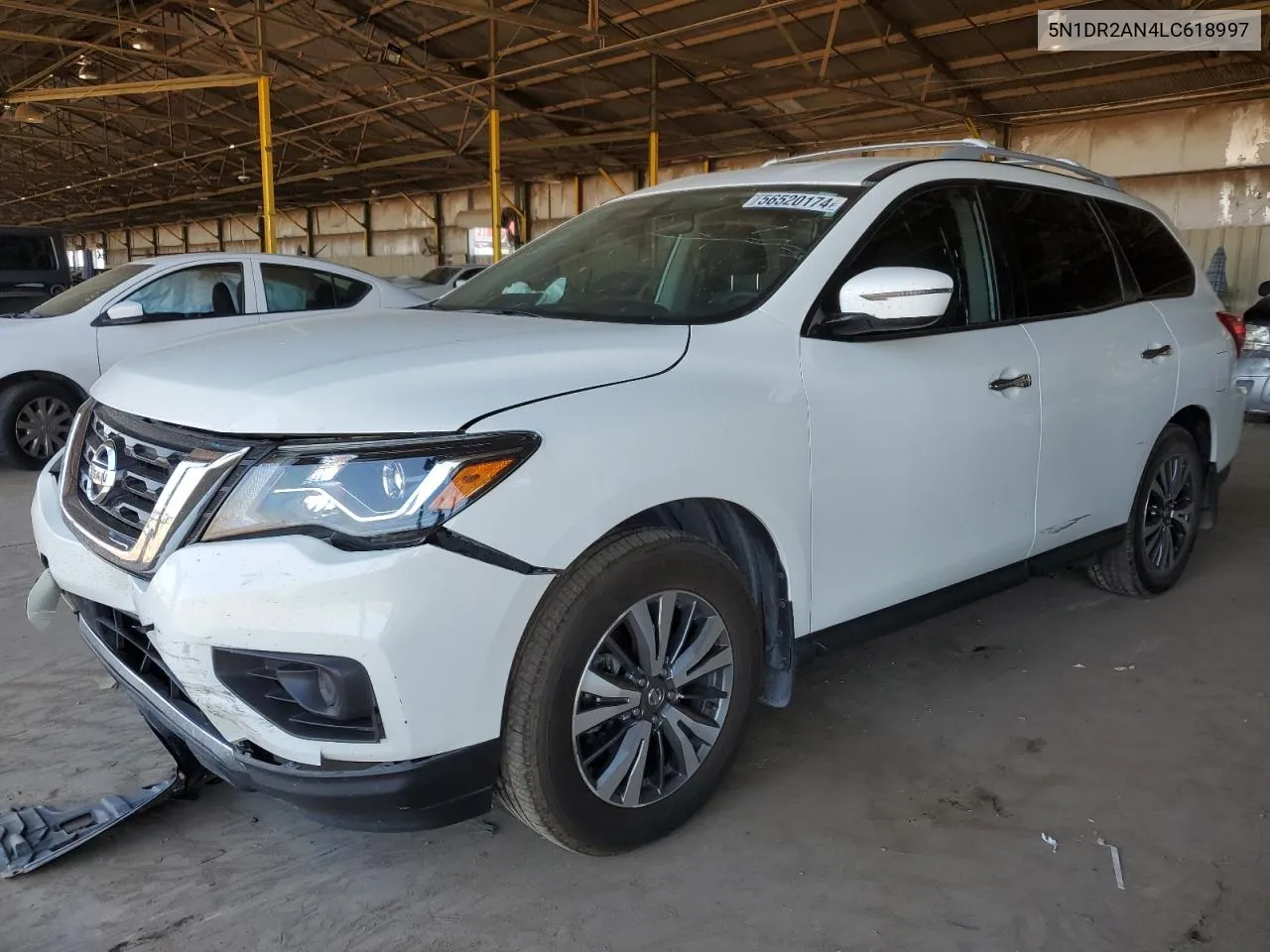 2020 Nissan Pathfinder S VIN: 5N1DR2AN4LC618997 Lot: 56520174