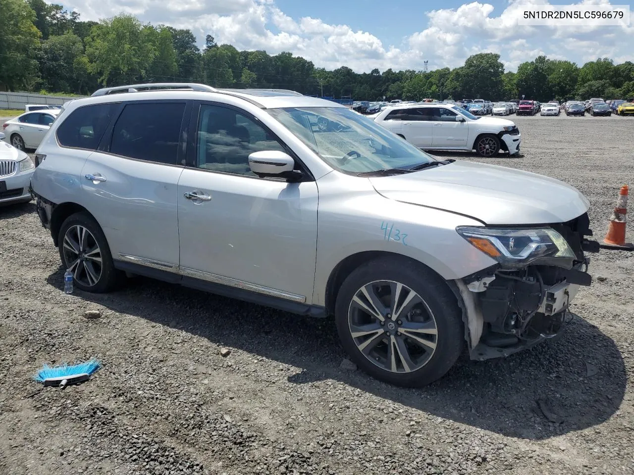 2020 Nissan Pathfinder Platinum VIN: 5N1DR2DN5LC596679 Lot: 62142904