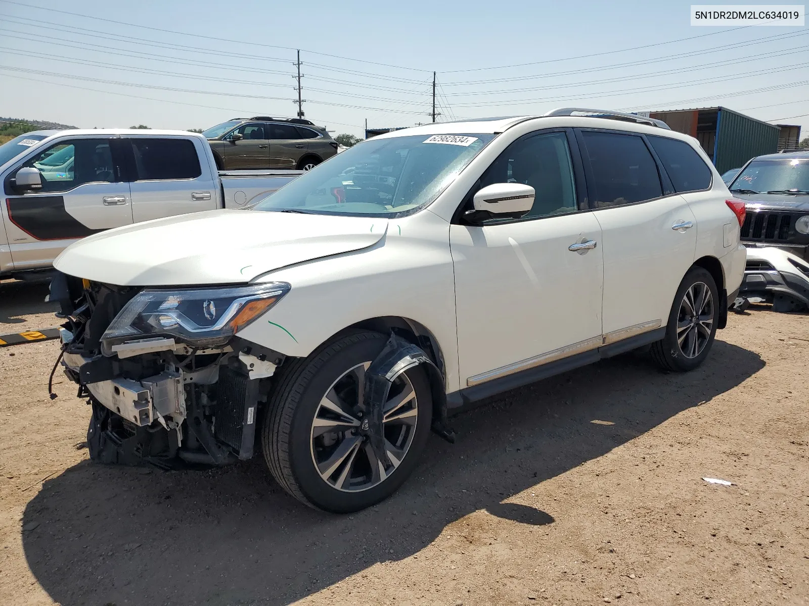 2020 Nissan Pathfinder Platinum VIN: 5N1DR2DM2LC634019 Lot: 62982634