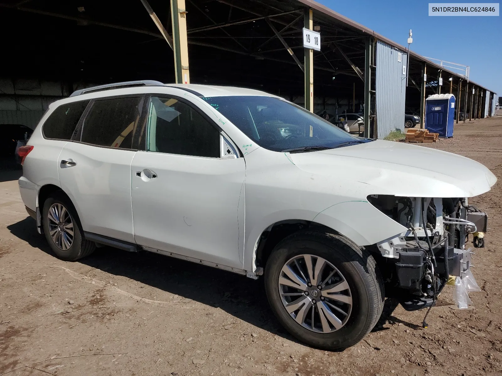 2020 Nissan Pathfinder Sv VIN: 5N1DR2BN4LC624846 Lot: 63931274