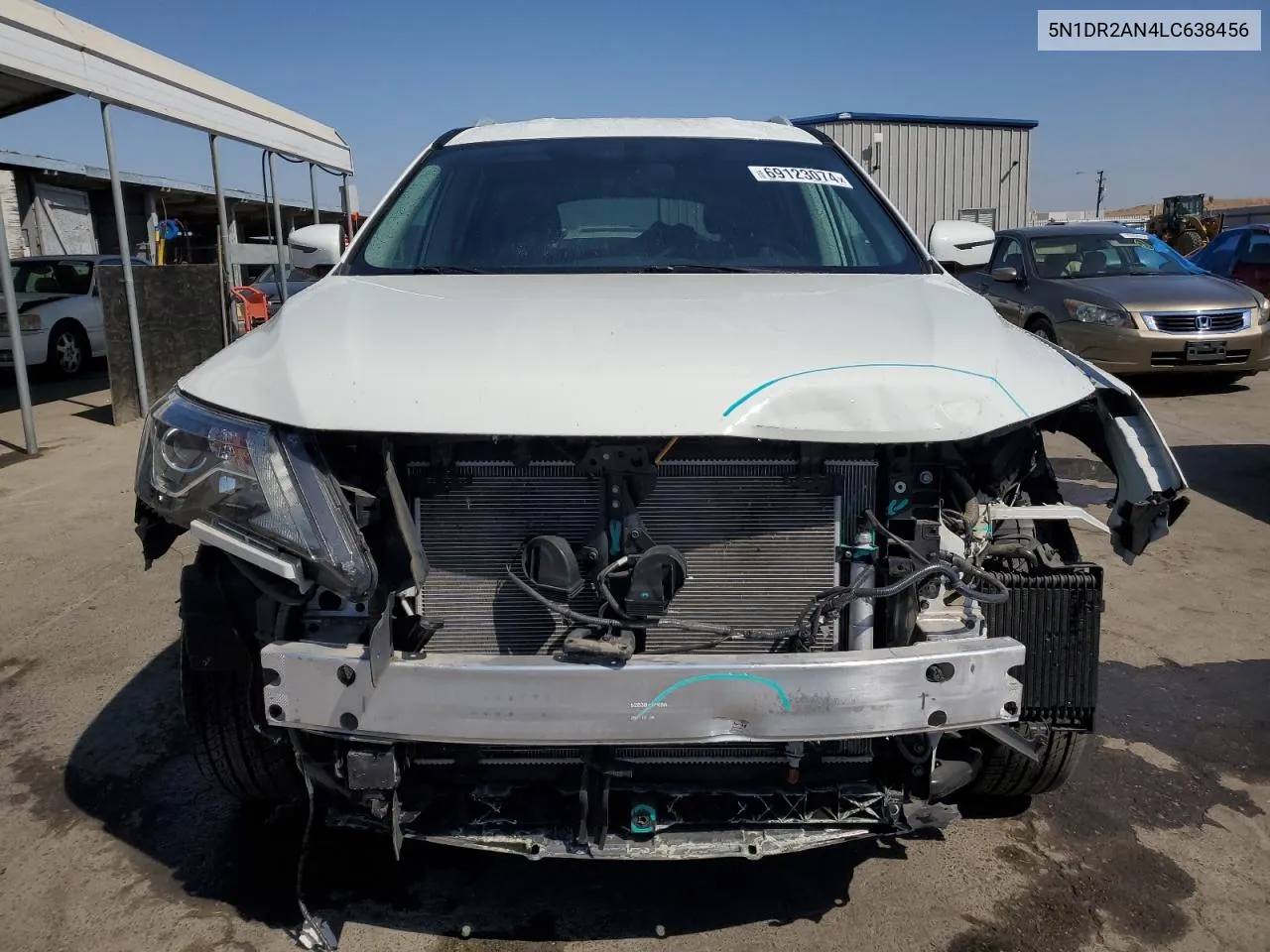 2020 Nissan Pathfinder S VIN: 5N1DR2AN4LC638456 Lot: 69123074