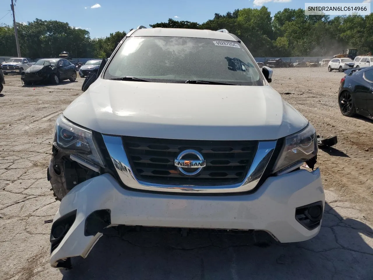 2020 Nissan Pathfinder S VIN: 5N1DR2AN6LC614966 Lot: 69287204