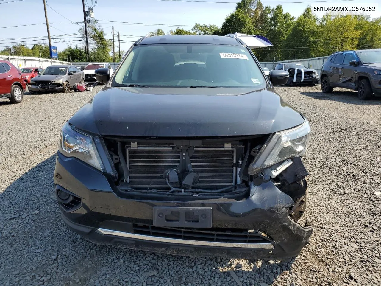 2020 Nissan Pathfinder S VIN: 5N1DR2AMXLC576052 Lot: 69815274