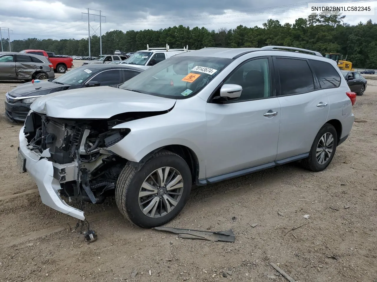 2020 Nissan Pathfinder Sv VIN: 5N1DR2BN1LC582345 Lot: 70143674