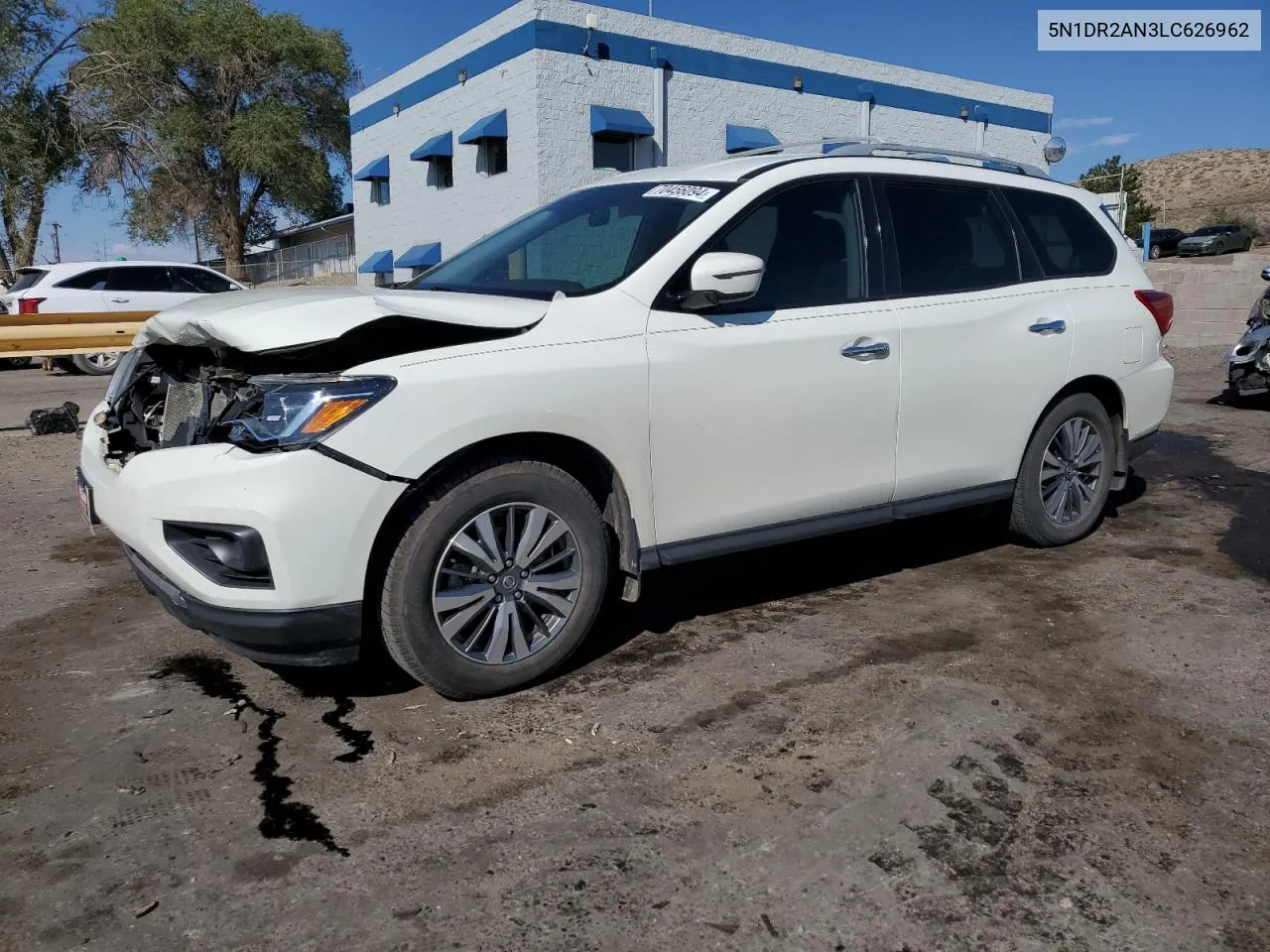 2020 Nissan Pathfinder S VIN: 5N1DR2AN3LC626962 Lot: 70456094