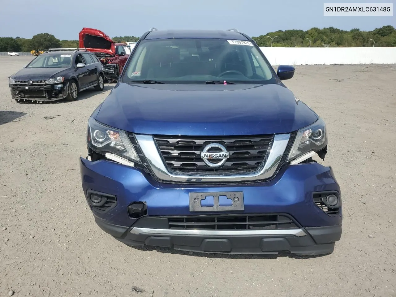 2020 Nissan Pathfinder S VIN: 5N1DR2AMXLC631485 Lot: 72097974