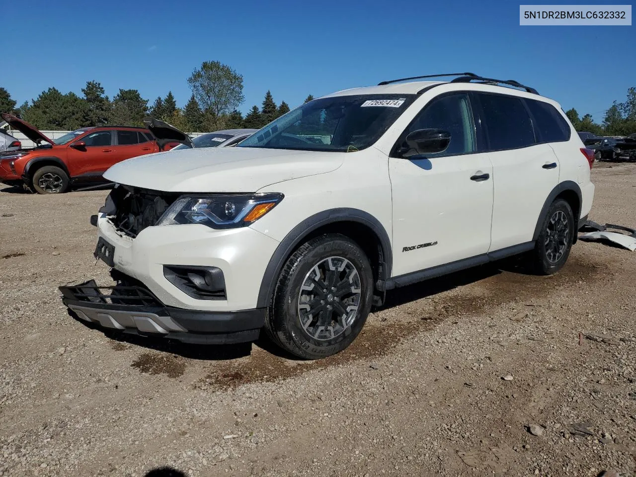 2020 Nissan Pathfinder Sv VIN: 5N1DR2BM3LC632332 Lot: 72692474