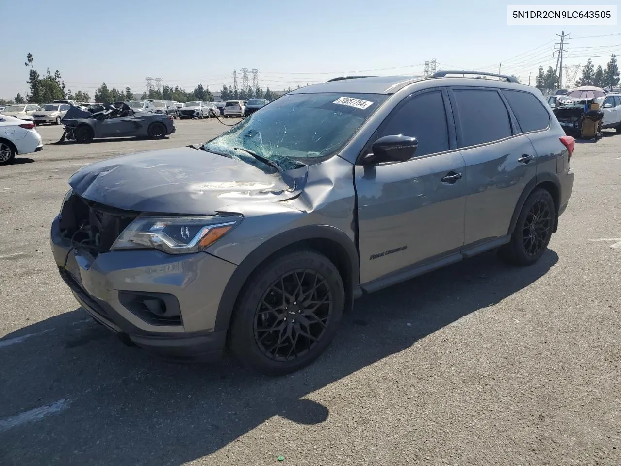 2020 Nissan Pathfinder Sl VIN: 5N1DR2CN9LC643505 Lot: 72857754