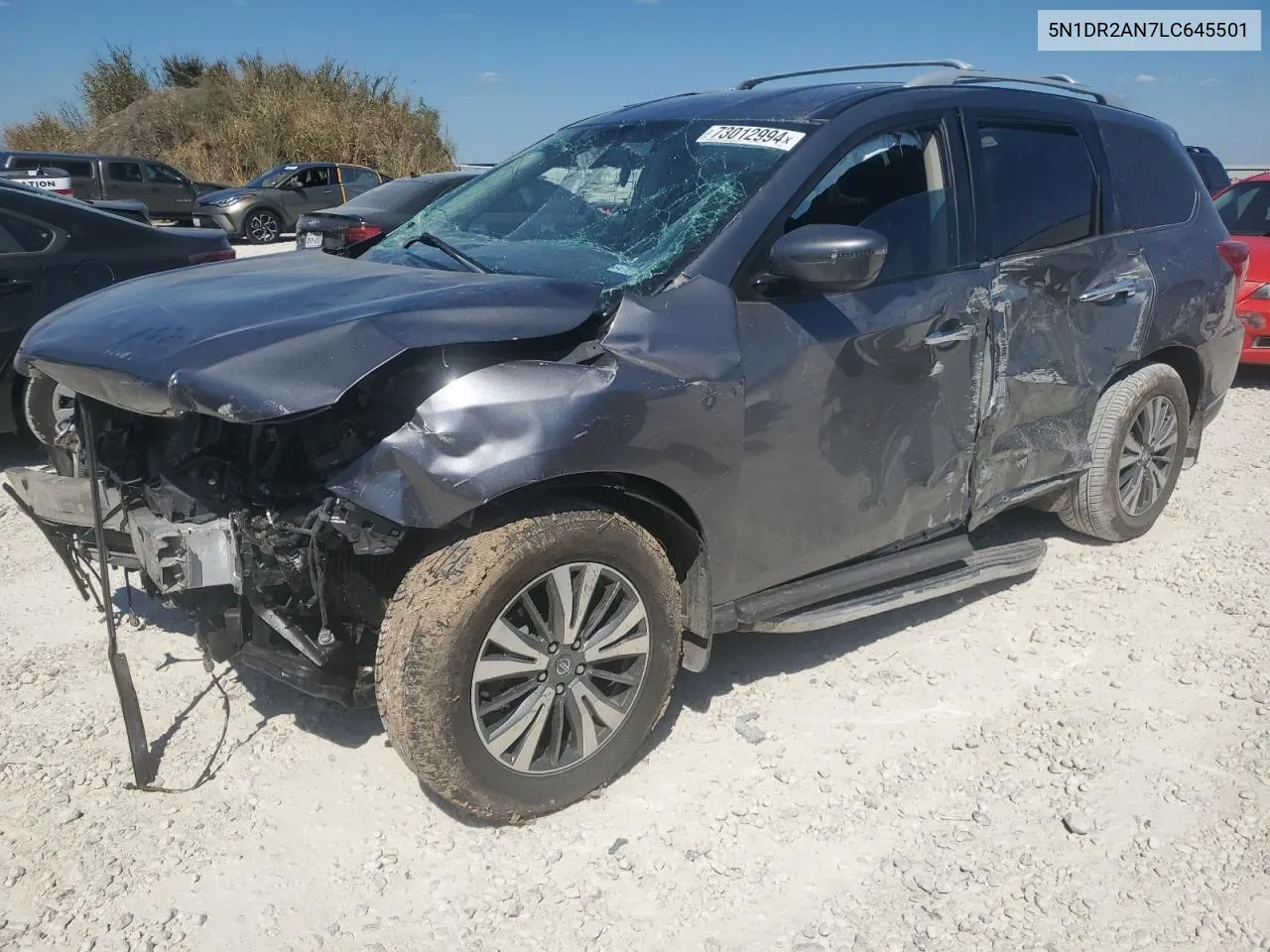 2020 Nissan Pathfinder S VIN: 5N1DR2AN7LC645501 Lot: 73012994