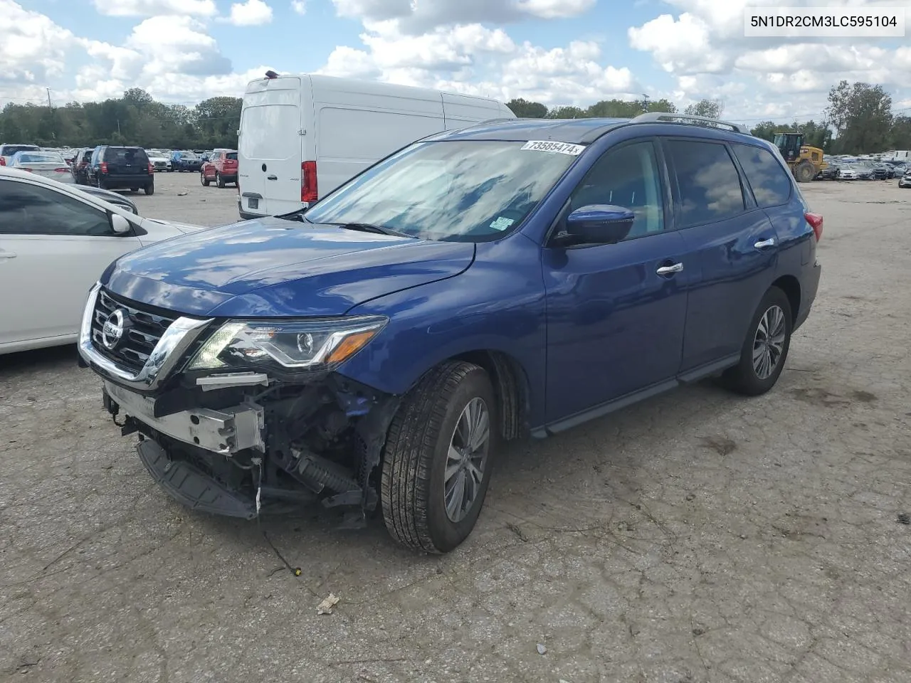 2020 Nissan Pathfinder Sl VIN: 5N1DR2CM3LC595104 Lot: 73585474