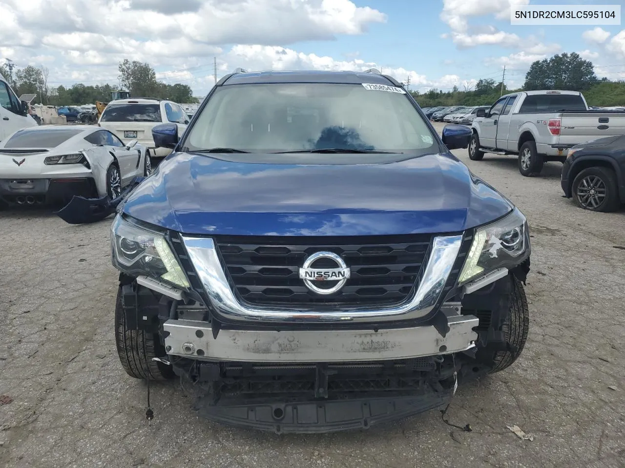 2020 Nissan Pathfinder Sl VIN: 5N1DR2CM3LC595104 Lot: 73585474