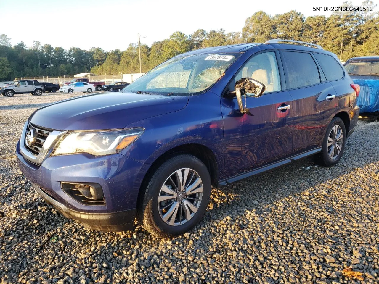 2020 Nissan Pathfinder Sl VIN: 5N1DR2CN3LC649512 Lot: 73688934