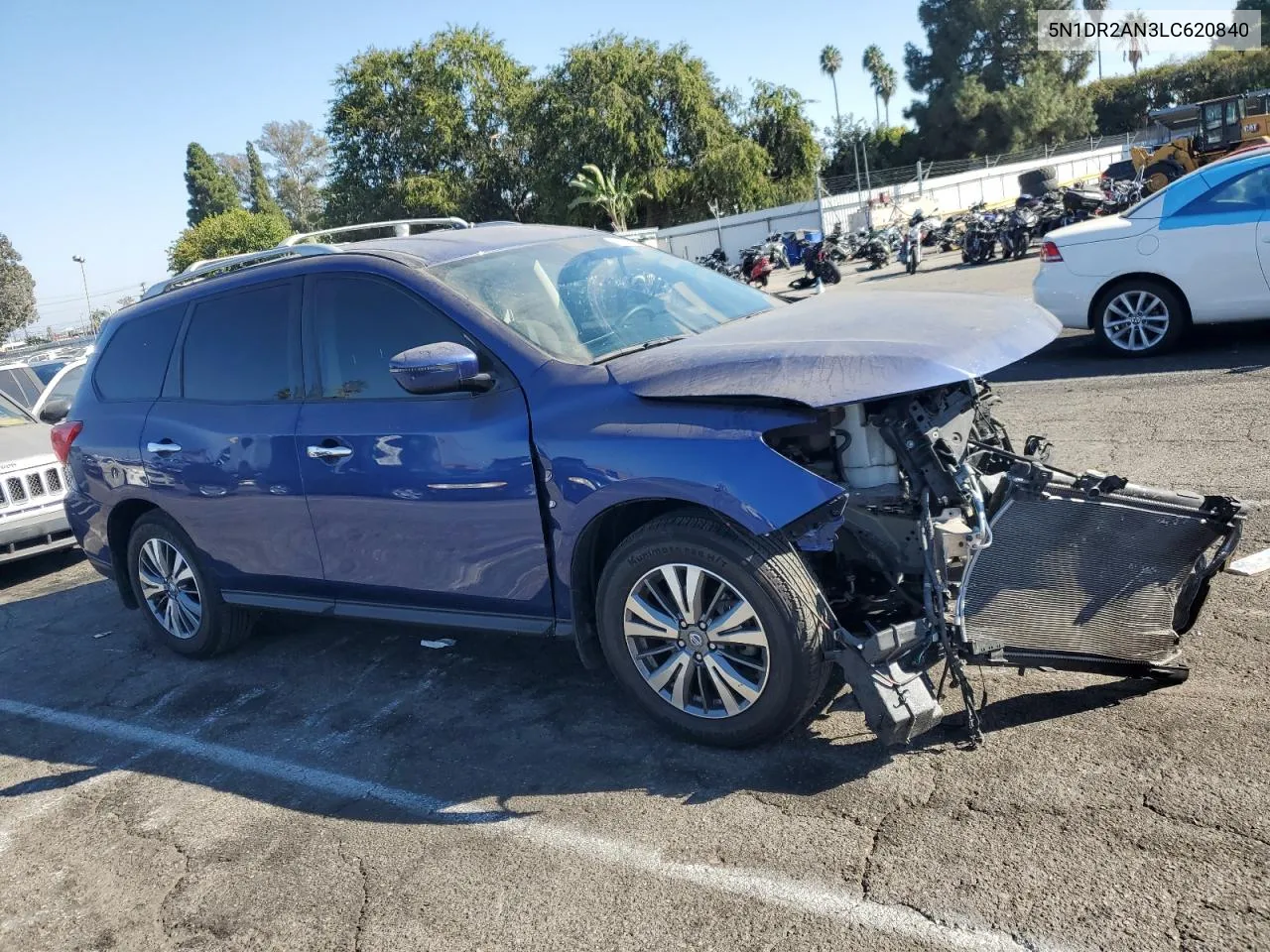 2020 Nissan Pathfinder S VIN: 5N1DR2AN3LC620840 Lot: 73996624