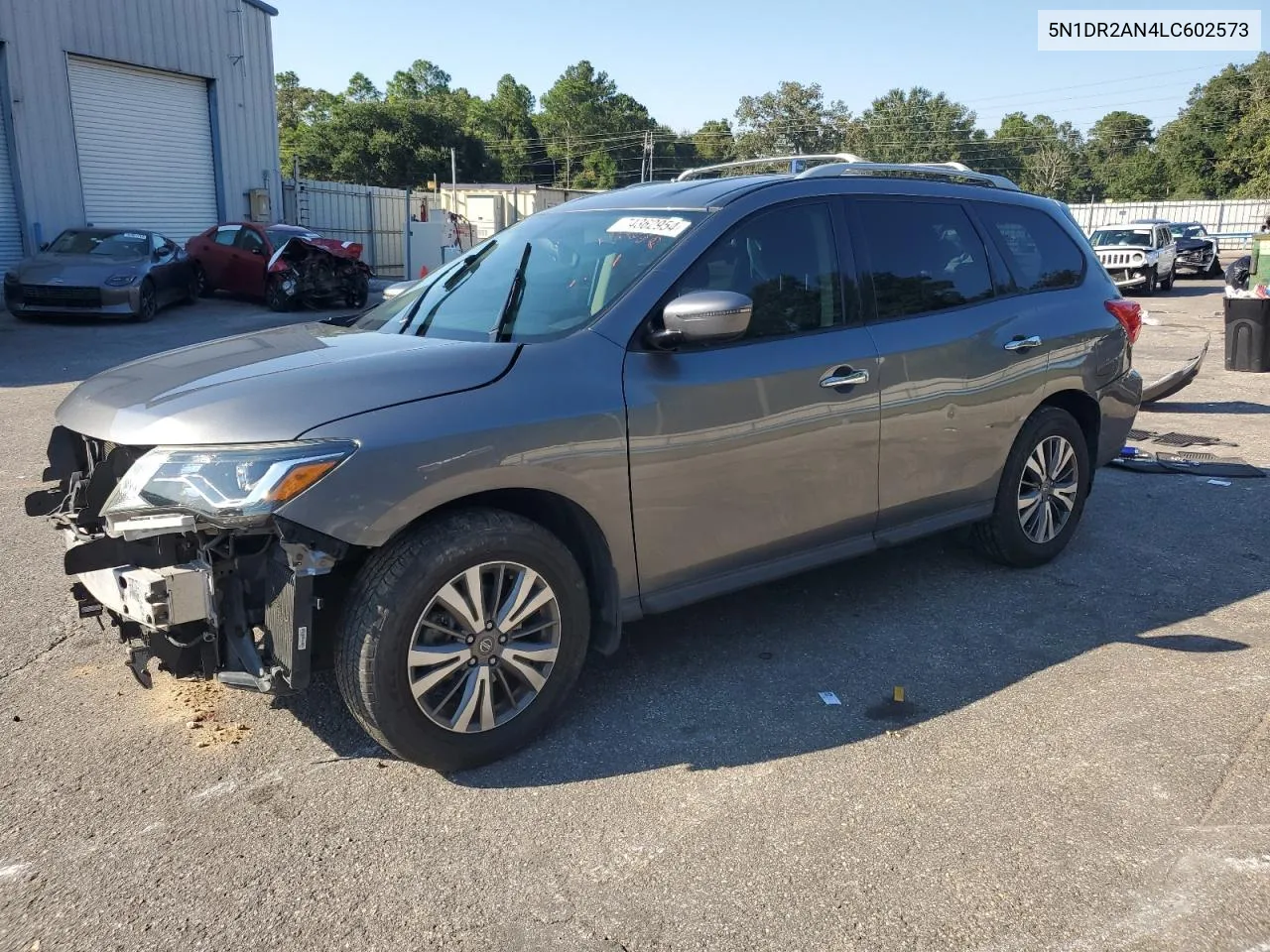 2020 Nissan Pathfinder S VIN: 5N1DR2AN4LC602573 Lot: 74362954