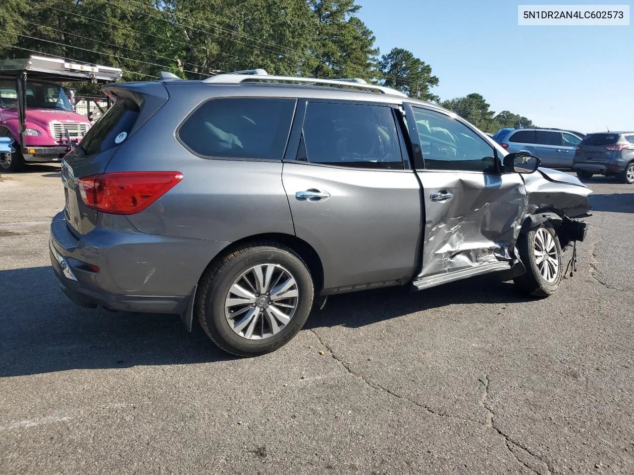 2020 Nissan Pathfinder S VIN: 5N1DR2AN4LC602573 Lot: 74362954