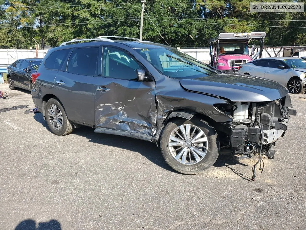 2020 Nissan Pathfinder S VIN: 5N1DR2AN4LC602573 Lot: 74362954