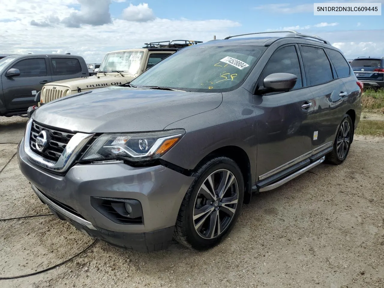 2020 Nissan Pathfinder Platinum VIN: 5N1DR2DN3LC609445 Lot: 74528804