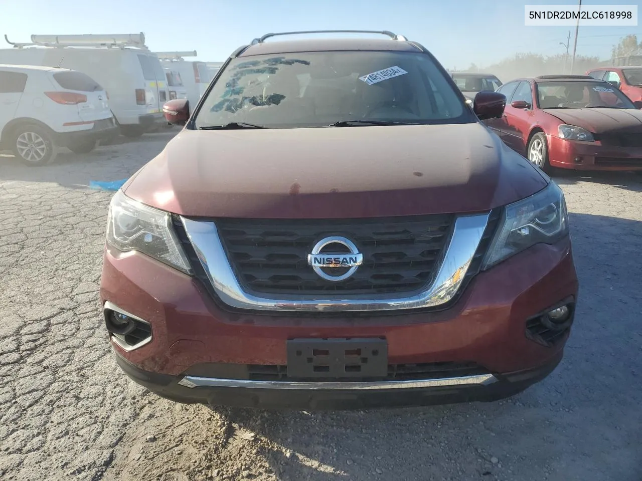 2020 Nissan Pathfinder Platinum VIN: 5N1DR2DM2LC618998 Lot: 74814034