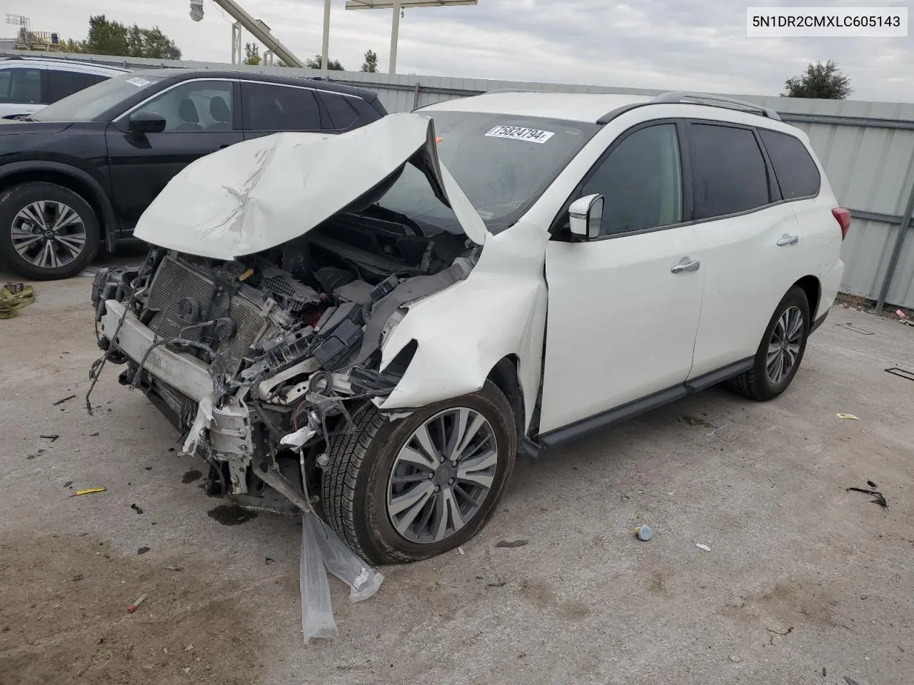 2020 Nissan Pathfinder Sl VIN: 5N1DR2CMXLC605143 Lot: 75824794