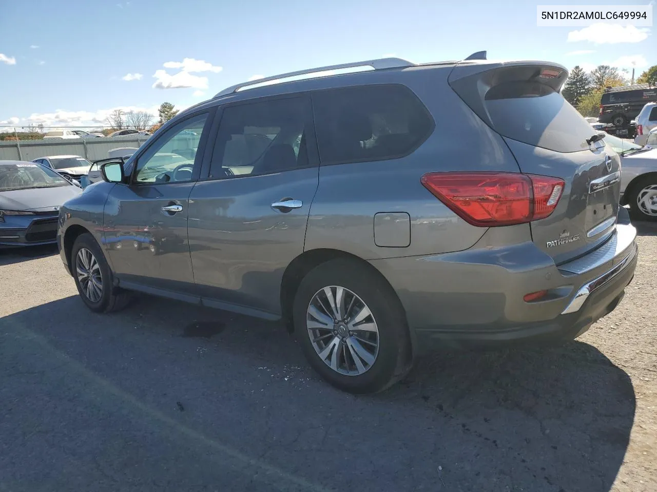 2020 Nissan Pathfinder S VIN: 5N1DR2AM0LC649994 Lot: 76272934