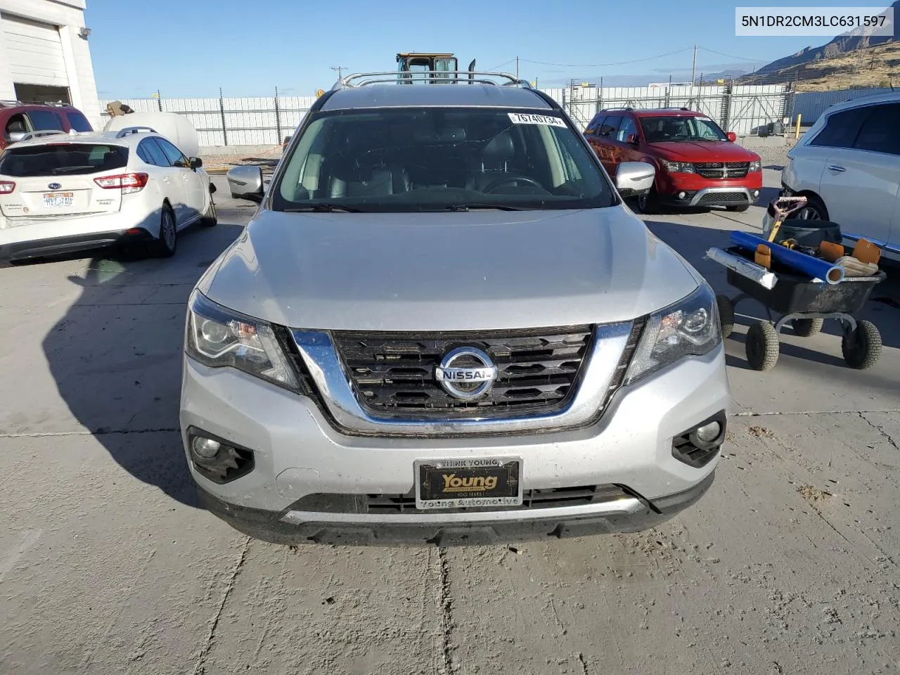 2020 Nissan Pathfinder Sl VIN: 5N1DR2CM3LC631597 Lot: 76740734