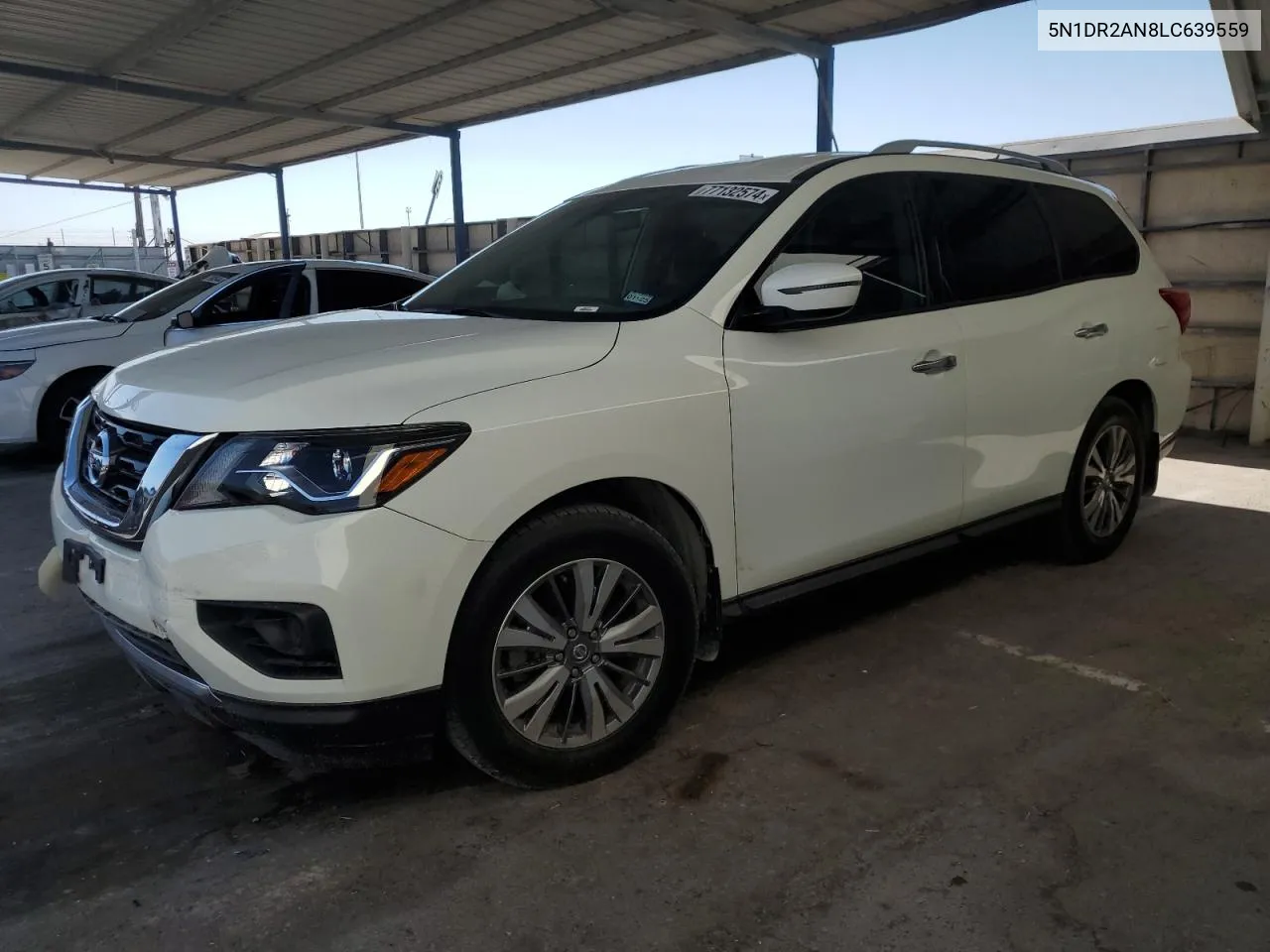 2020 Nissan Pathfinder S VIN: 5N1DR2AN8LC639559 Lot: 77132574