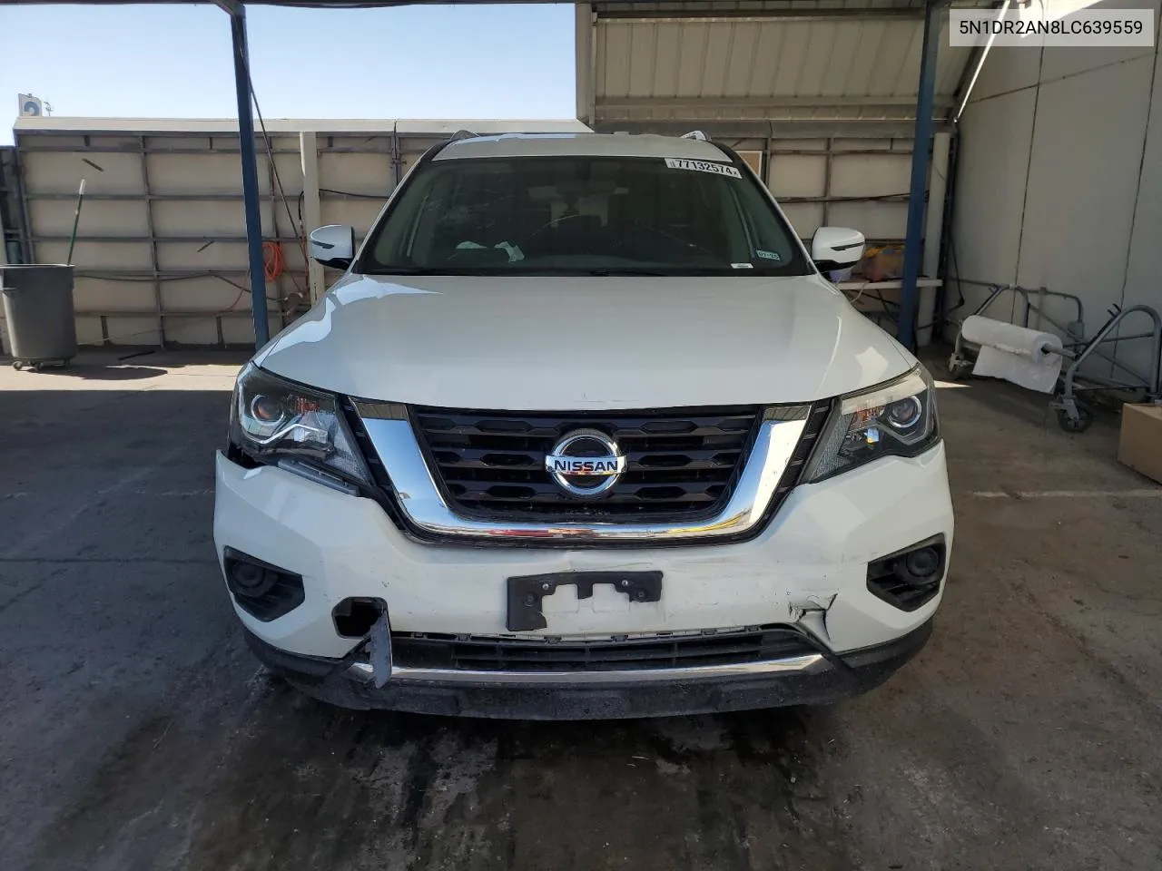 2020 Nissan Pathfinder S VIN: 5N1DR2AN8LC639559 Lot: 77132574