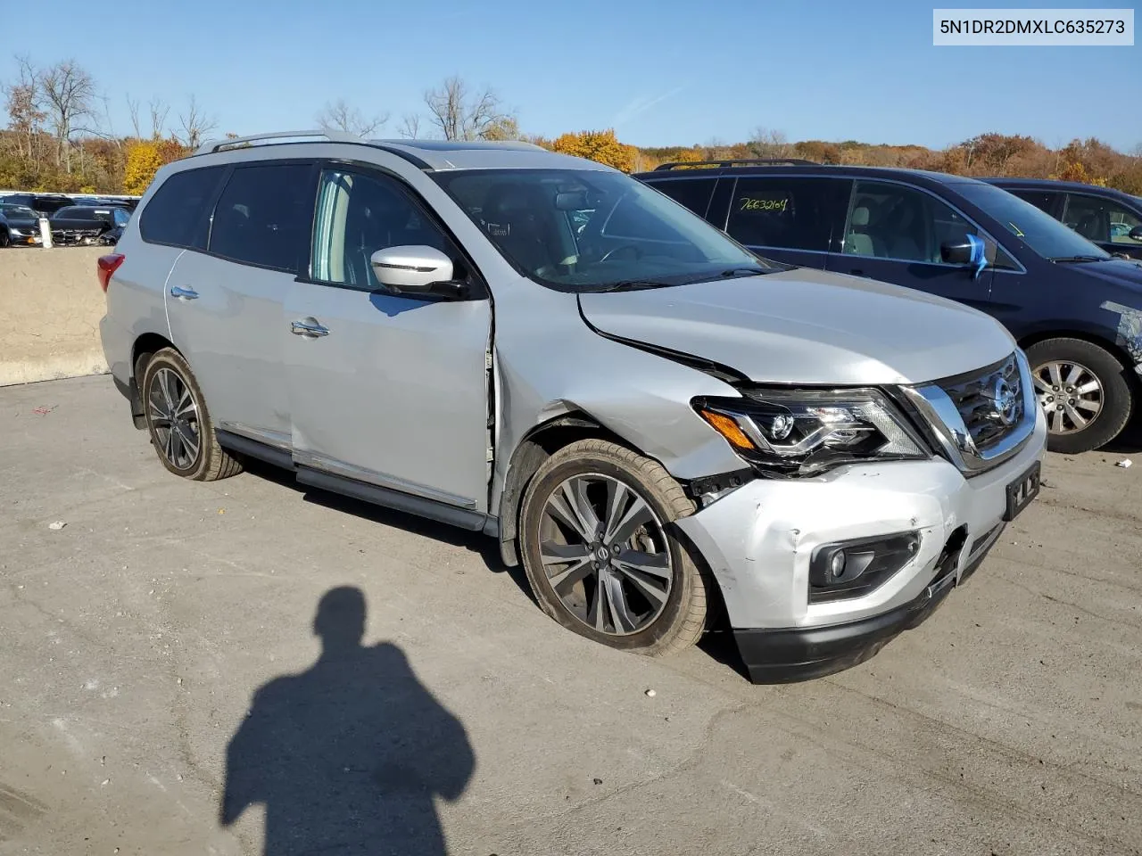 2020 Nissan Pathfinder Platinum VIN: 5N1DR2DMXLC635273 Lot: 77443424