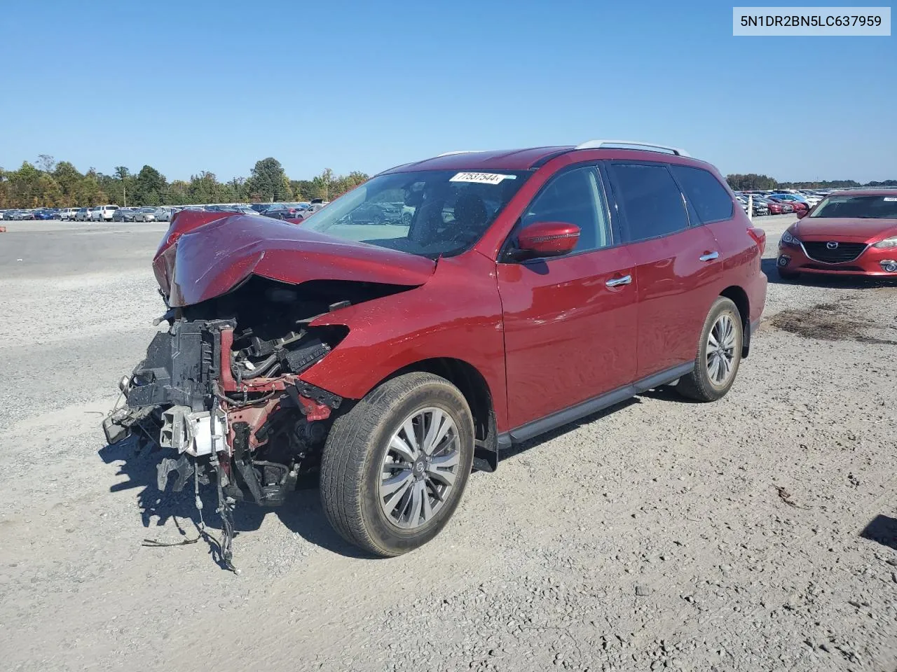 2020 Nissan Pathfinder Sv VIN: 5N1DR2BN5LC637959 Lot: 77537544