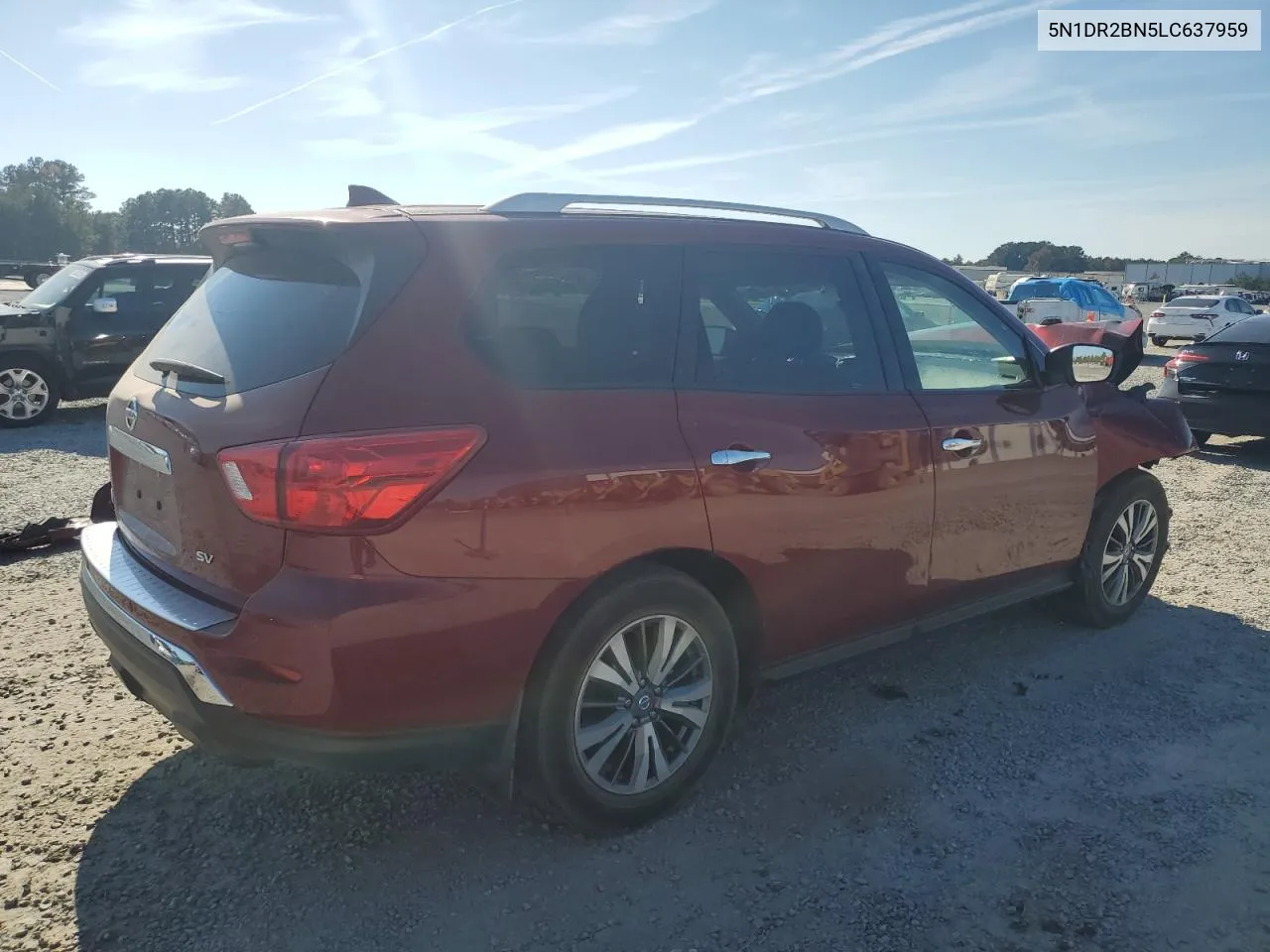 2020 Nissan Pathfinder Sv VIN: 5N1DR2BN5LC637959 Lot: 77537544