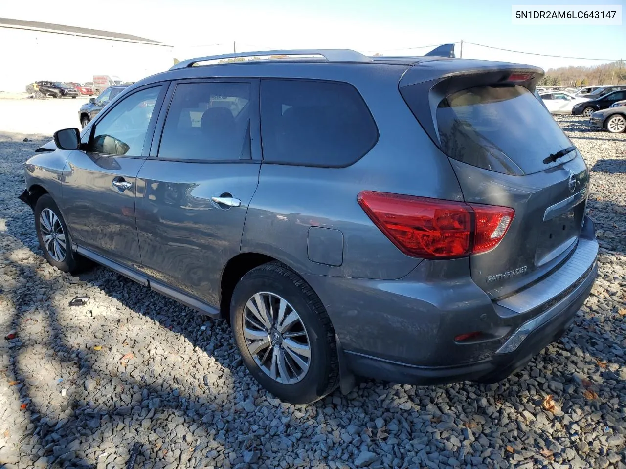 2020 Nissan Pathfinder S VIN: 5N1DR2AM6LC643147 Lot: 77623614