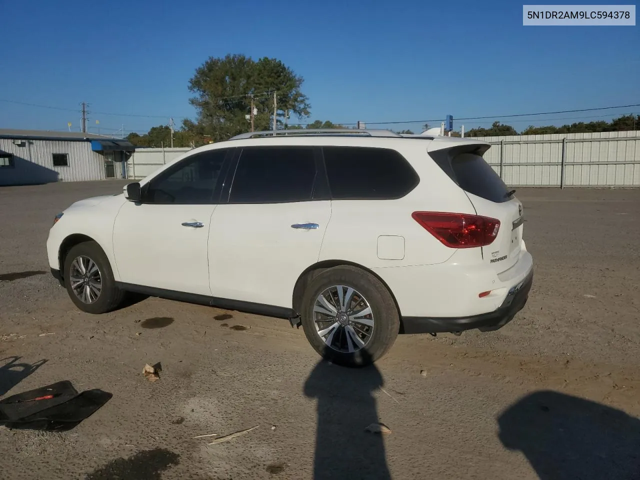 2020 Nissan Pathfinder S VIN: 5N1DR2AM9LC594378 Lot: 77767294