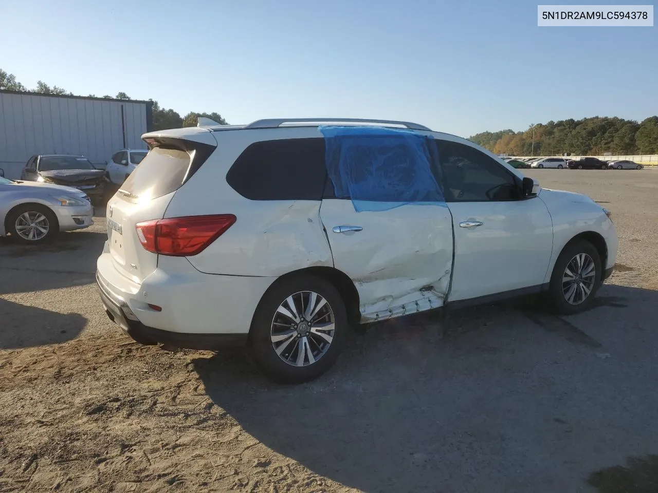 2020 Nissan Pathfinder S VIN: 5N1DR2AM9LC594378 Lot: 77767294