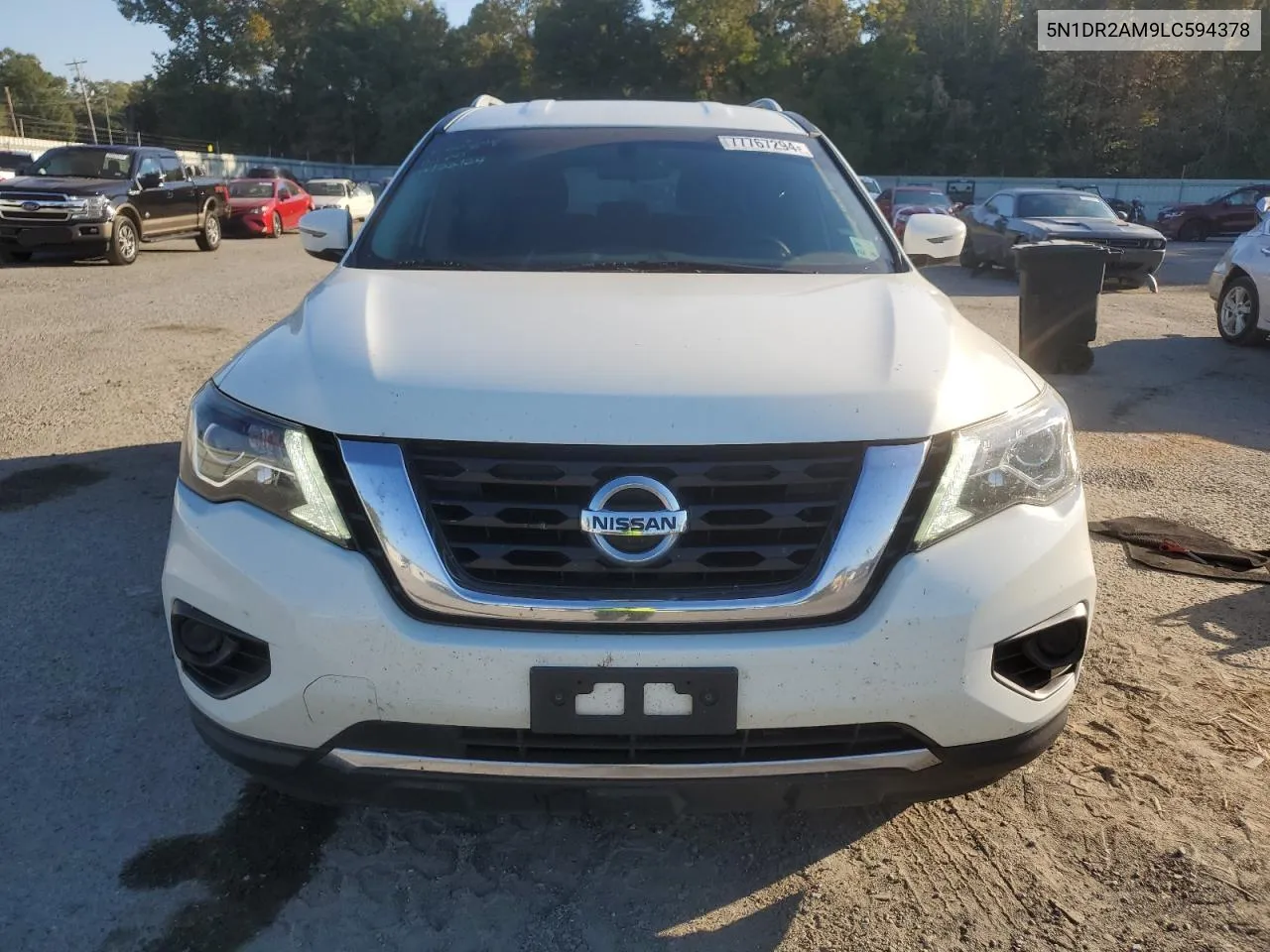 2020 Nissan Pathfinder S VIN: 5N1DR2AM9LC594378 Lot: 77767294