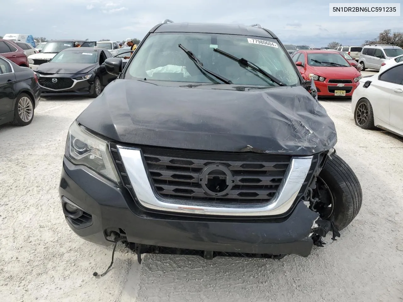 2020 Nissan Pathfinder Sv VIN: 5N1DR2BN6LC591235 Lot: 77980604