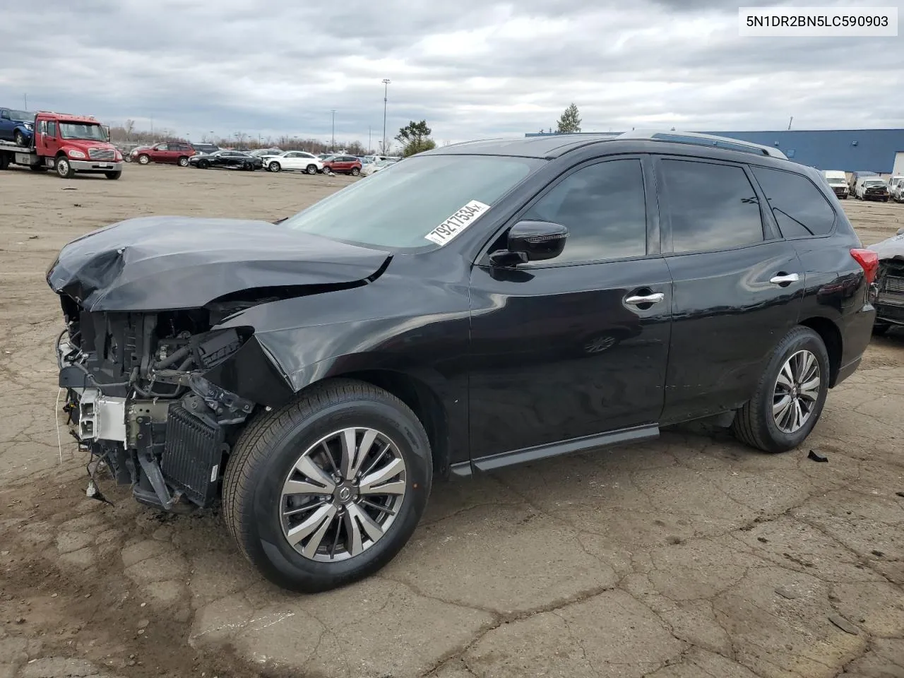 2020 Nissan Pathfinder Sv VIN: 5N1DR2BN5LC590903 Lot: 79217534