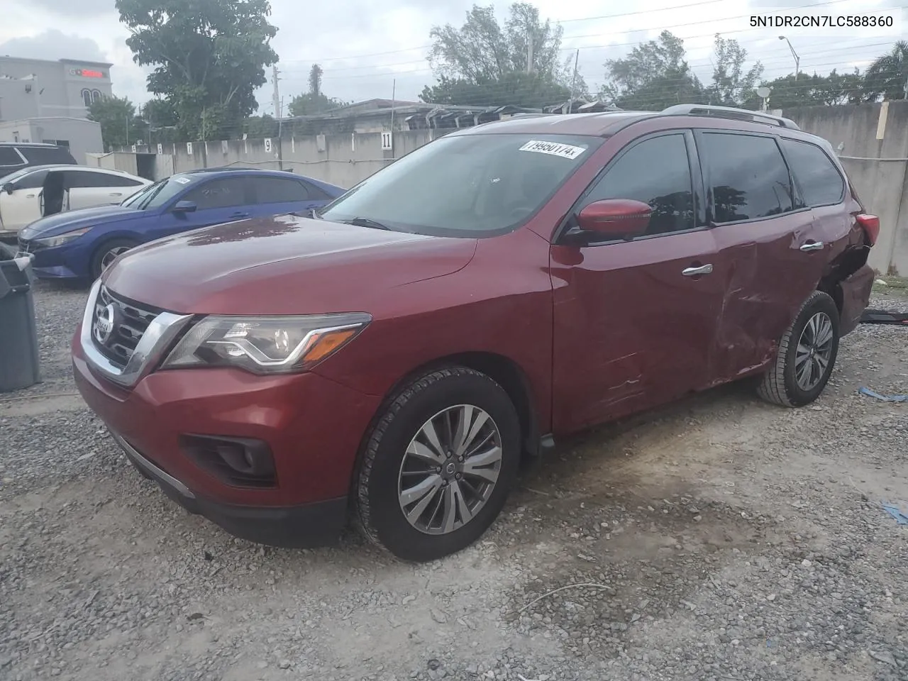 2020 Nissan Pathfinder Sl VIN: 5N1DR2CN7LC588360 Lot: 79950174