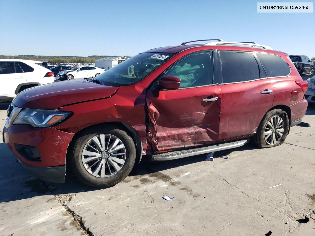 2020 Nissan Pathfinder Sv VIN: 5N1DR2BN6LC592465 Lot: 80960354