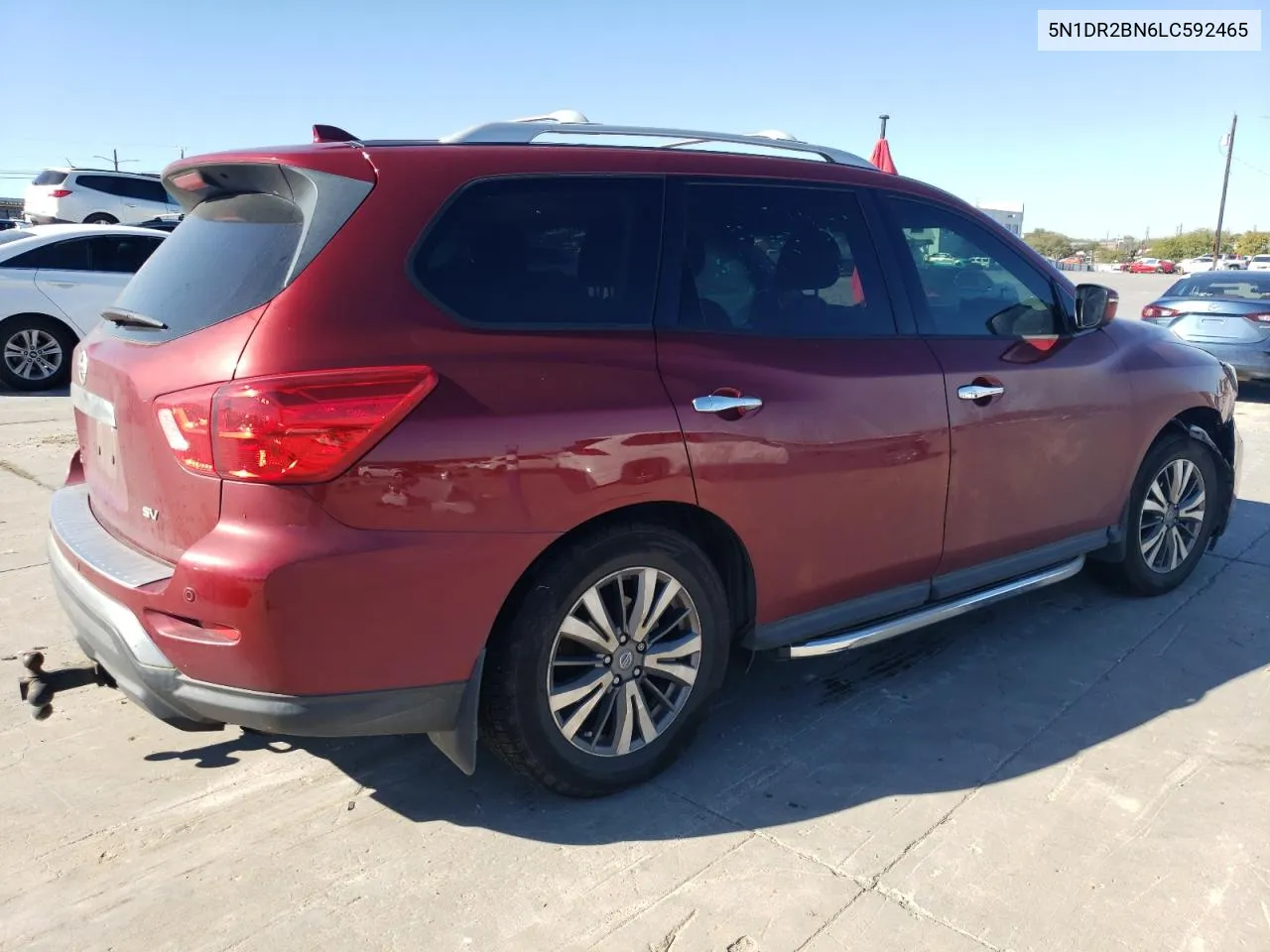 2020 Nissan Pathfinder Sv VIN: 5N1DR2BN6LC592465 Lot: 80960354