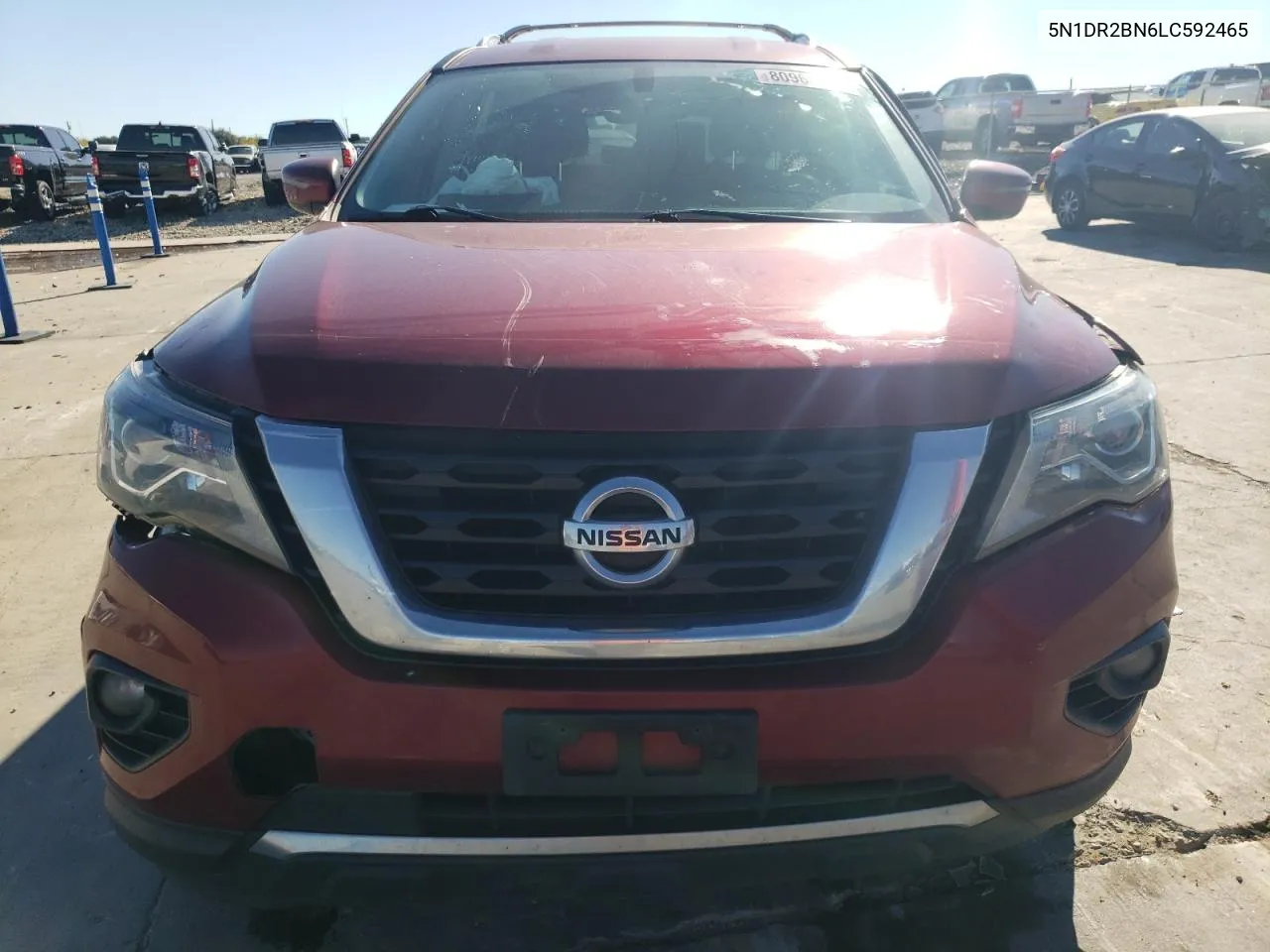 2020 Nissan Pathfinder Sv VIN: 5N1DR2BN6LC592465 Lot: 80960354