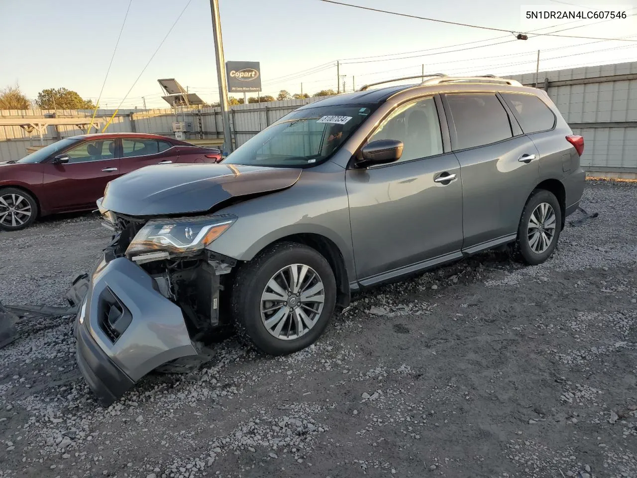 2020 Nissan Pathfinder S VIN: 5N1DR2AN4LC607546 Lot: 81007034