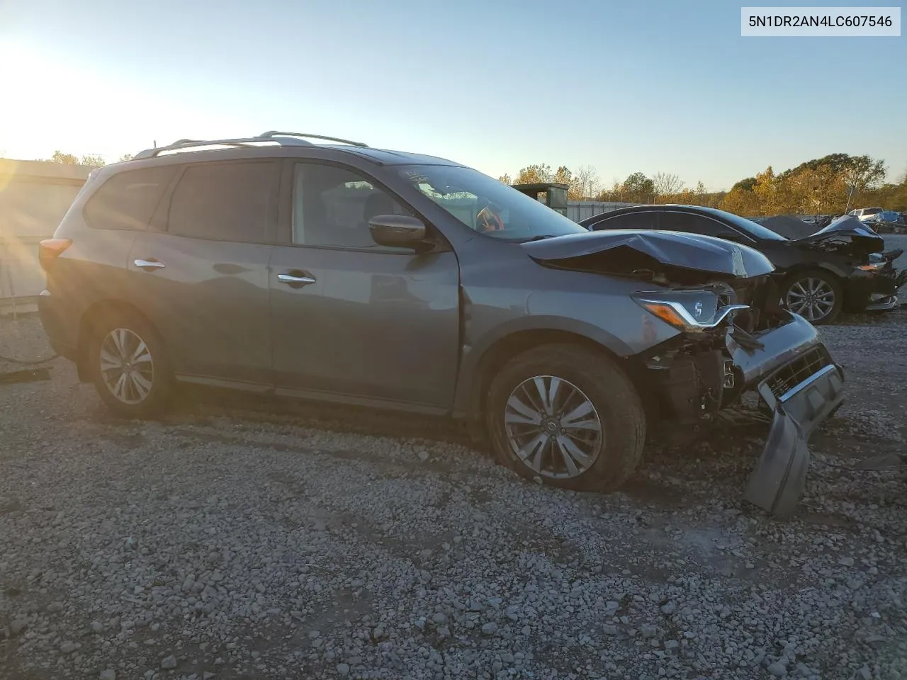 2020 Nissan Pathfinder S VIN: 5N1DR2AN4LC607546 Lot: 81007034