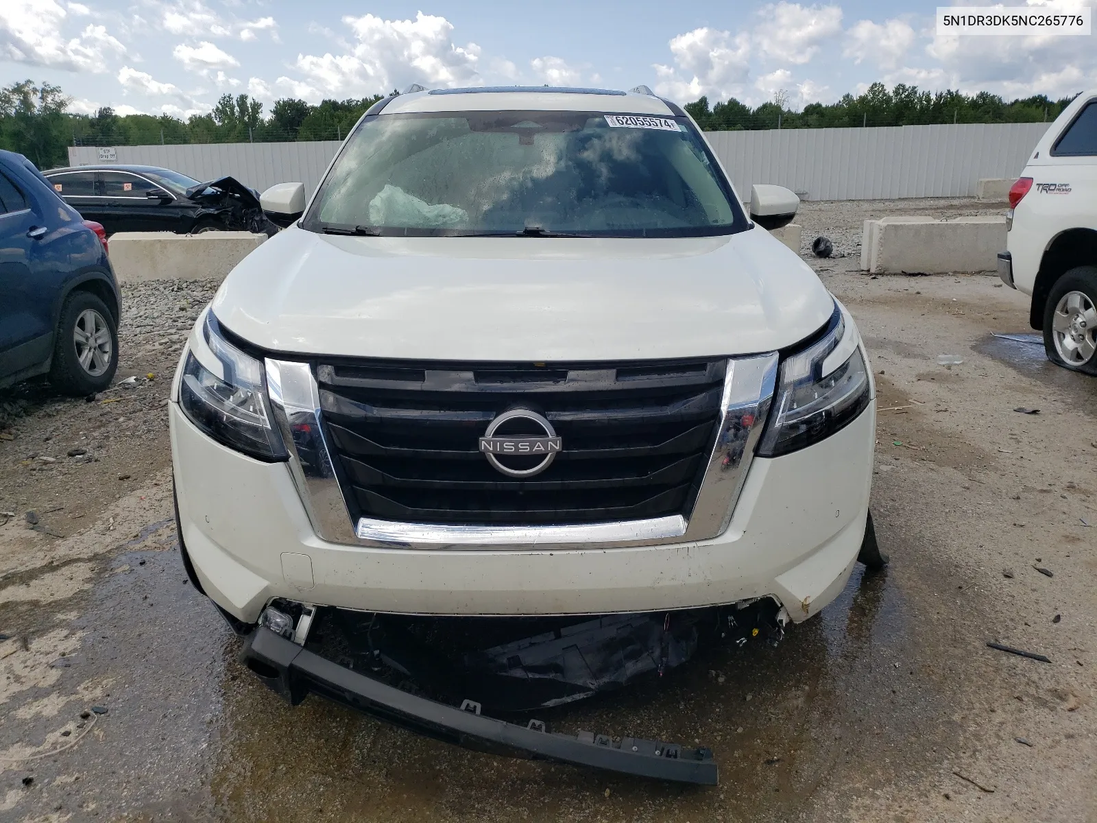 2022 Nissan Pathfinder Platinum VIN: 5N1DR3DK5NC265776 Lot: 62055574