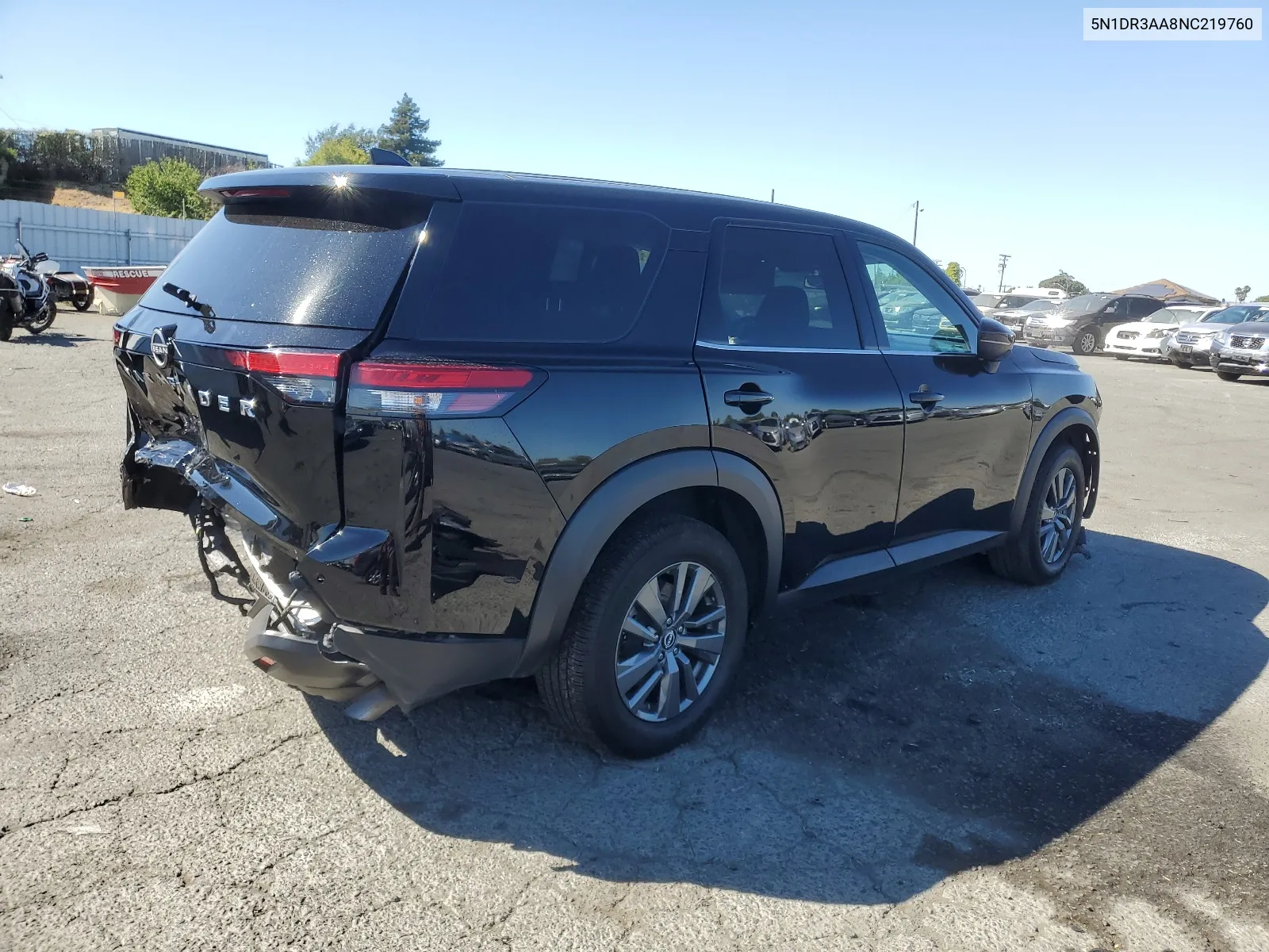 2022 Nissan Pathfinder S VIN: 5N1DR3AA8NC219760 Lot: 63348184