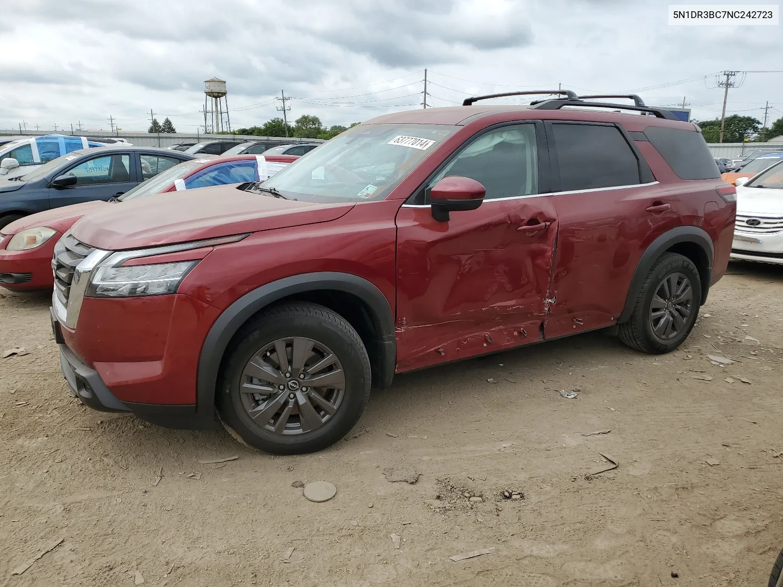 2022 Nissan Pathfinder Sv VIN: 5N1DR3BC7NC242723 Lot: 66403024