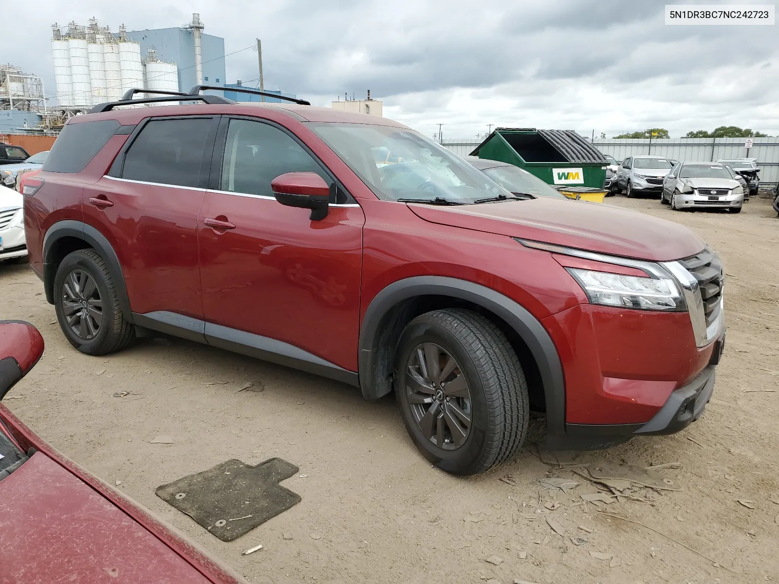 2022 Nissan Pathfinder Sv VIN: 5N1DR3BC7NC242723 Lot: 66403024