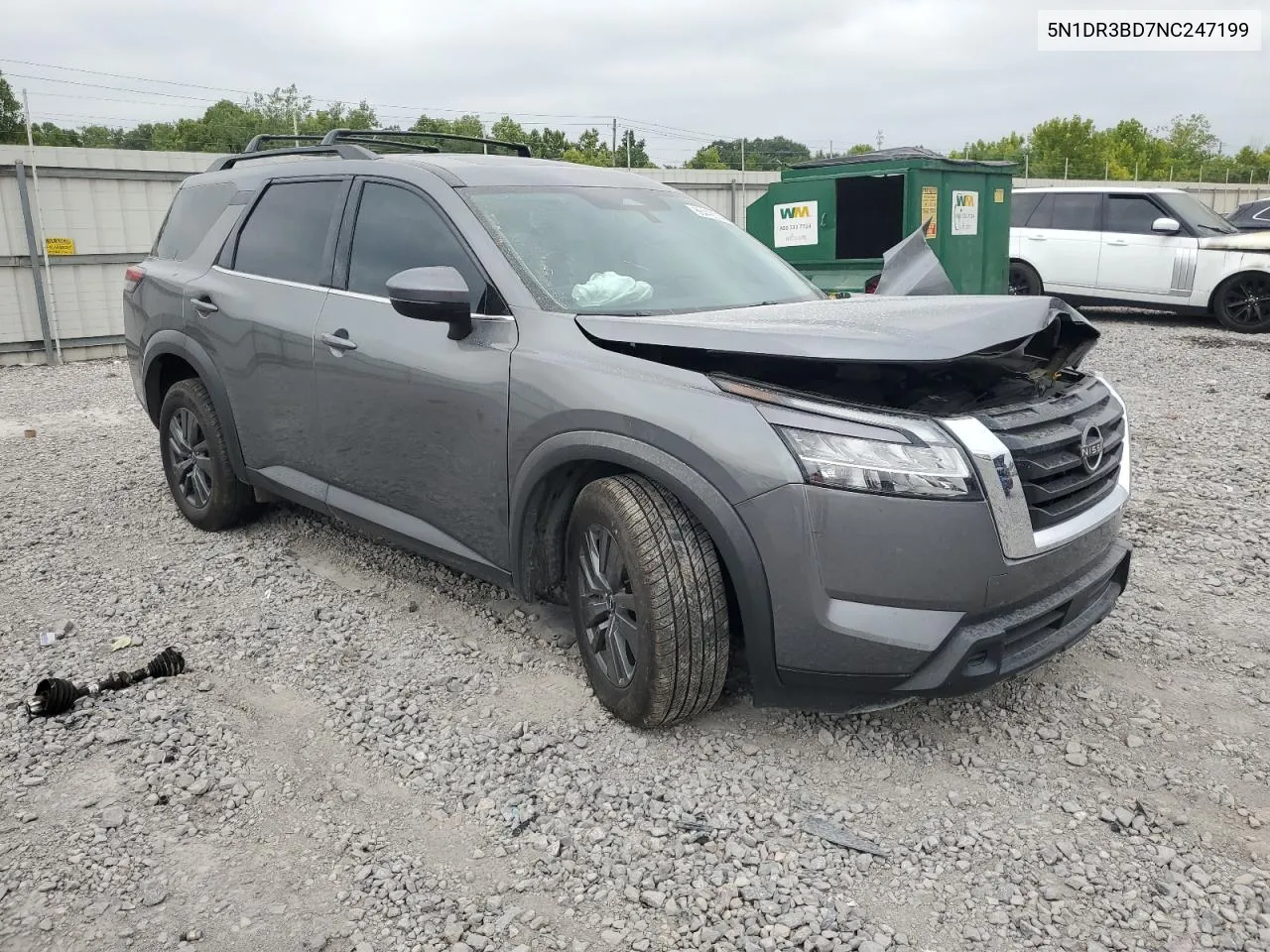 2022 Nissan Pathfinder Sv VIN: 5N1DR3BD7NC247199 Lot: 66442014